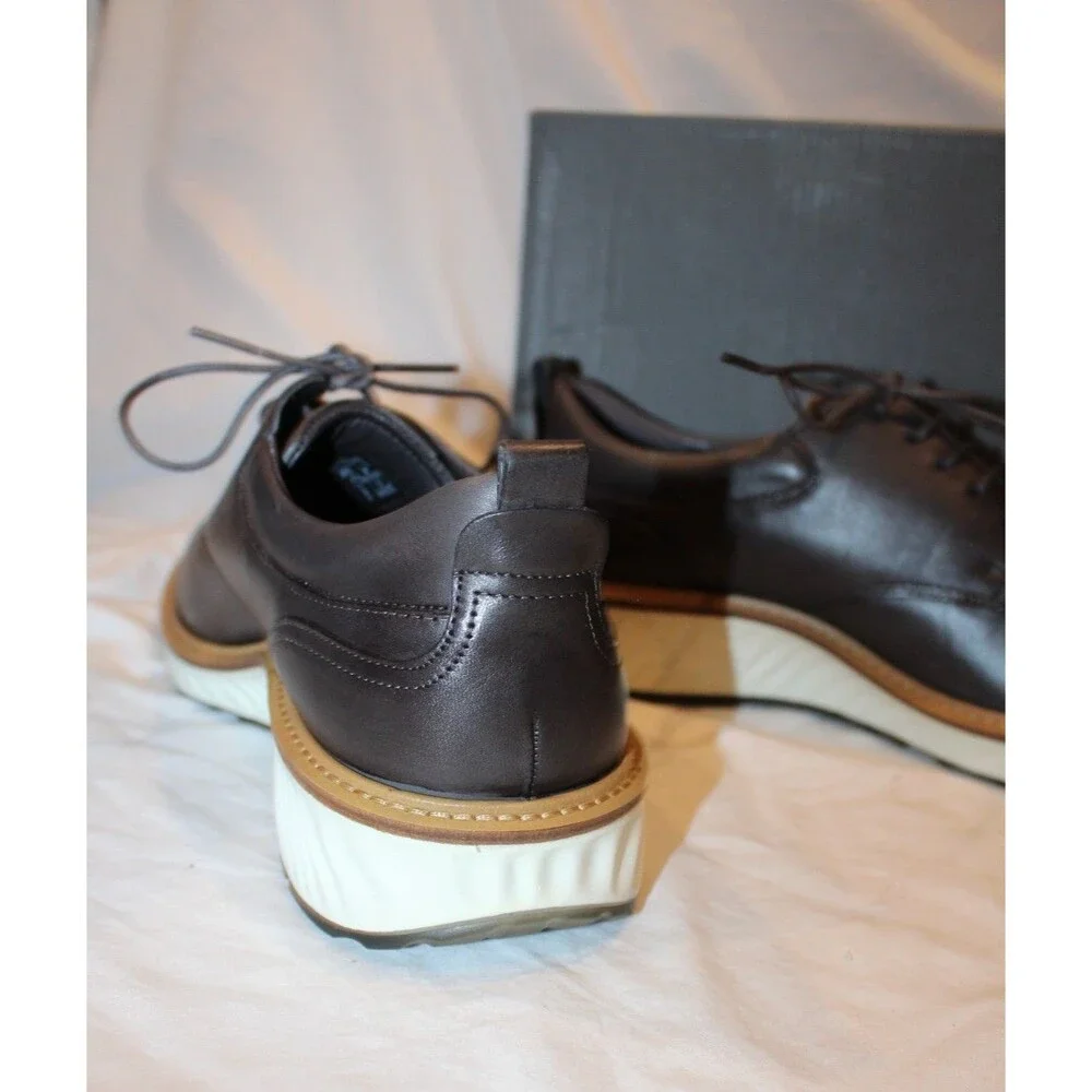 ECCO ST.1 Hybrid Men’s Leather Derby Dress Shoes Black US 10 EU 44 NEW $250